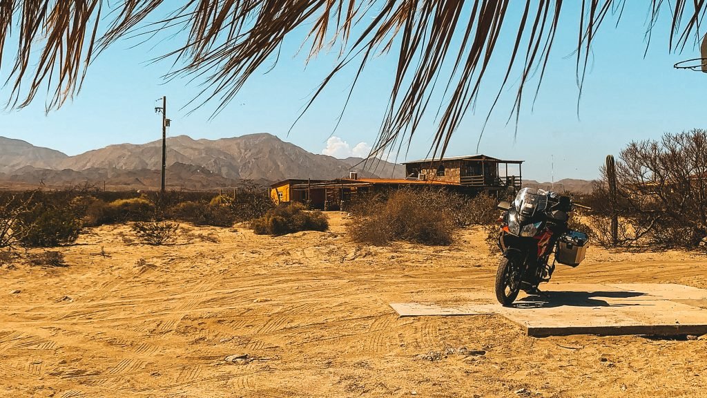 Scenic coastal view of Bahia de Los Angeles with crystal blue waters