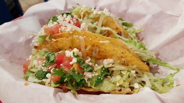 Fresh tacos filled with traditional Mexican ingredients