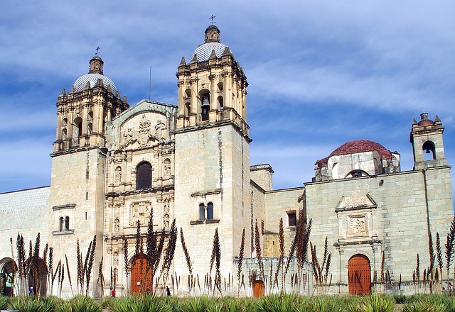 Beautiful cathedral architecture in Oaxaca